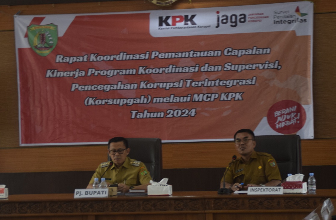 Pj Bupati Barito Timur Buka Rakor MCP Program Koordinasi Dan Supervisi