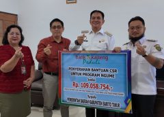 Rp.109 Juta Dana CSR Disalurkan Bank Kalteng, untuk Dukung Program Ngume  Pemkab Bartim